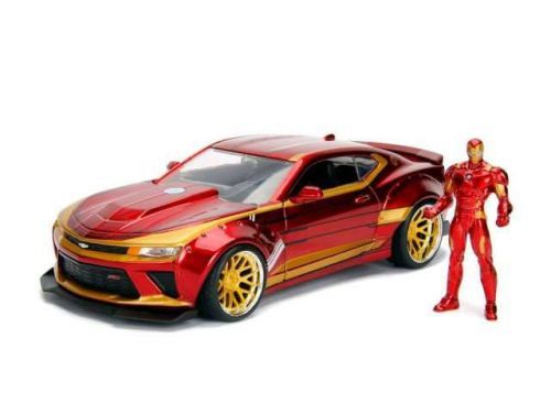 Jada Toys | Marvel Diecast Model 1/24 Iron Man & 2016 Chevrolet Camaro