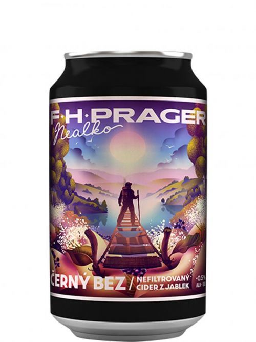 F. H. Prager Cider Černý Bez nealko 0,33l