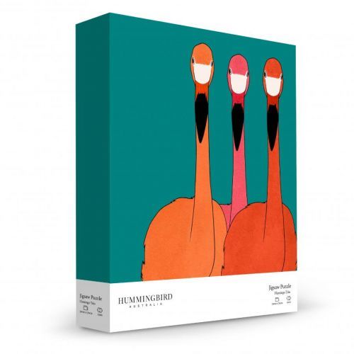 Hummingbird Puzzle Trojice plameňáků - 1000 ks / Flamingo Trio - 1000 pcs