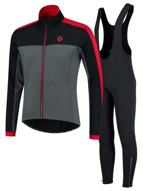Hřejivé oblečení na běžky Rogelli FREEZE PERANO pro volnější turistickou jízdu, černo-červené