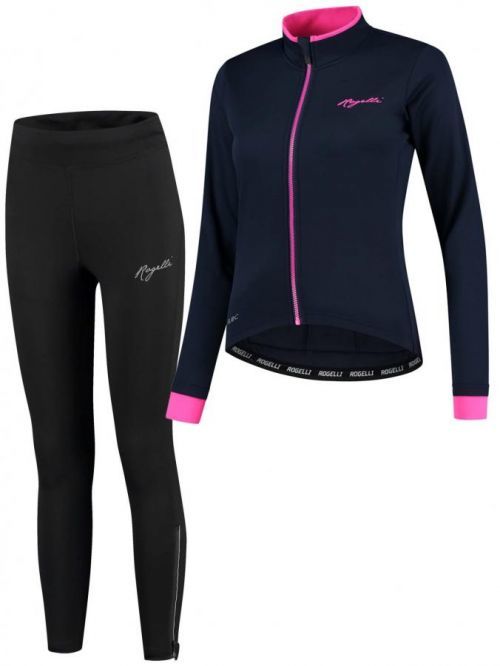 Dámské oblečení na běžky a běh Rogelli ESSENTIAL ANDERSON s prodyšnými zády, modro-růžové