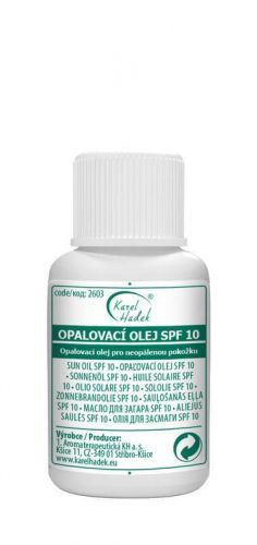 Hadek Opalovací olej SPF10 velikost: 20 ml