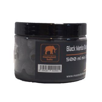Mastodont Baits Black Mamba Balanced Boilies in dip 500ml mix 20/24mm-BM01030
