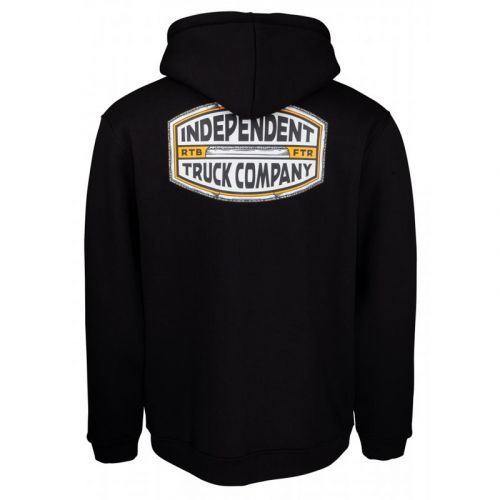 mikina INDEPENDENT - ITC Curb Zip Hood Black (BLACK) velikost: S