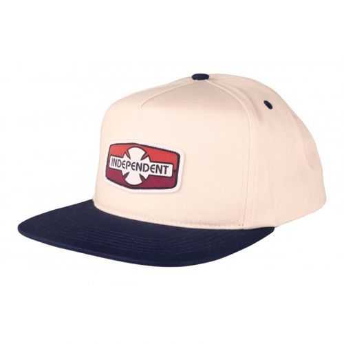 kšiltovka INDEPENDENT - O.G.B.C Rigid Snapback Off White/Navy (OFF WHITE-NAVY)