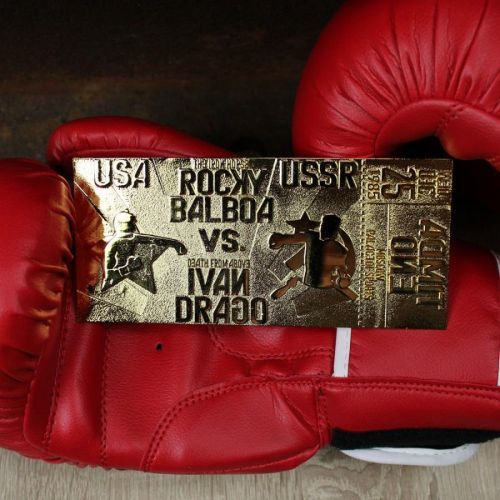 FaNaTtik | Rocky IV - replica East vs. West Fight Ticket - pozlaceno