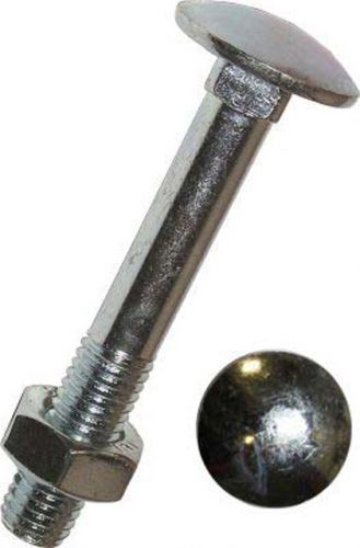 Vratové šrouby M10x100 mm DIN 603 s 6hrannou maticí, pozinkované, sada 50 ks