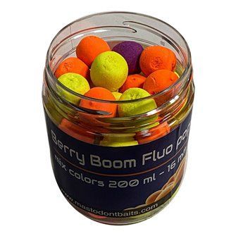 Mastodont Baits Fluo Pop-Up Boilies Berry Boom 16mm 200ml-BM01102