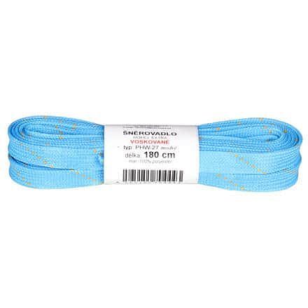 PHW-10 tkaničky do bruslí voskované modrá sv. Délka: 180 cm