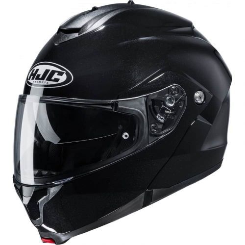 Výklopná moto přilba HJC C91 Metal Black Velikost XXL (63-64)