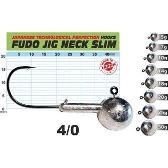 FUDO JIG PROFI Slim s nálitkem 3/0 balení 3ks 30g