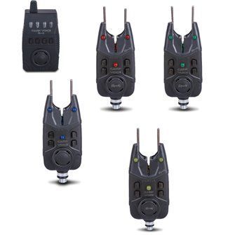 Saenger hlásič záběru Carp Voice R-4 sada 4+1 červená, zelená, modrá, žlutá-2040444