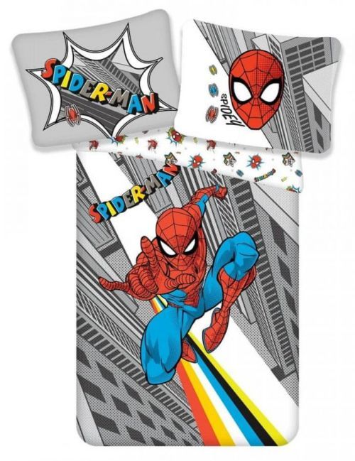 Jerry Fabrics Bavlněné povlečení 140x200 + 70x90 cm - Spider-man 