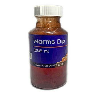 Mastodont Baits Worms Dip 250ml-BM01088