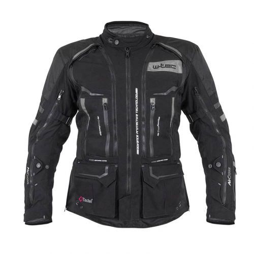 Moto bunda W-TEC Aircross Barva černo-šedá, Velikost 3XL