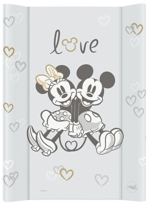 Ceba Baby Podložka přebalovací s pevnou deskou COMFORT 50x70 Disney Minnie & Mickey Grey