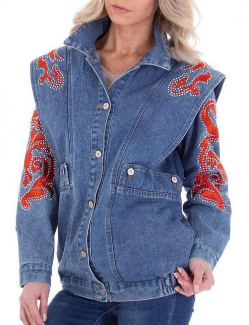 Dámská stylová jeansová bunda