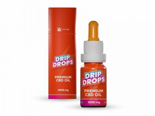 DripDrops Premium CBD Oil 3000 mg, CBD 30% konopné kapky prémiové kvality