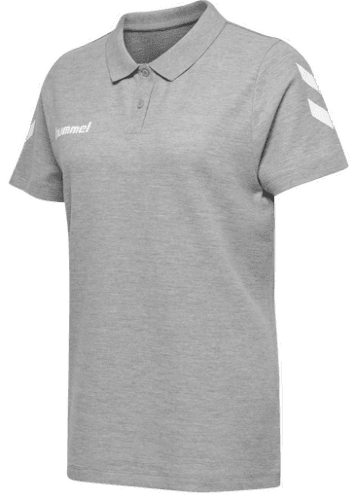 Triko Hummel Hummel Cotton Poloshirt Women Grey