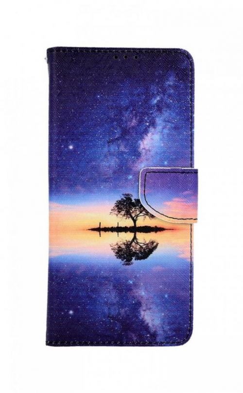 Pouzdro TopQ Samsung A22 knížkové Noční obloha 66282