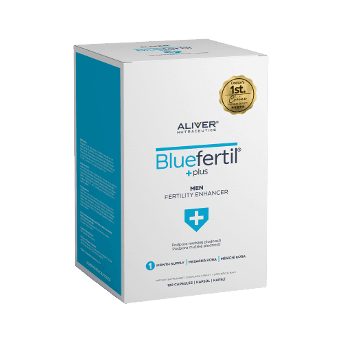 Aliver Nutraceutics  Bluefertil plus - high potency for men 120 kapslí