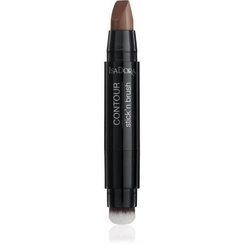 IsaDora Stick'n Brush Controur konturovací tyčinka se štětečkem odstín 36 Warm Mocha