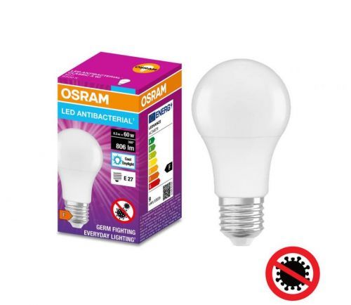 Osram LED Antibakteriální žárovka A60 E27/8,5W/230V 6500K