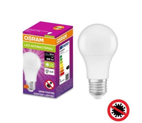 Osram LED Antibakteriální žárovka A60 E27/8,5W/230V 4000K