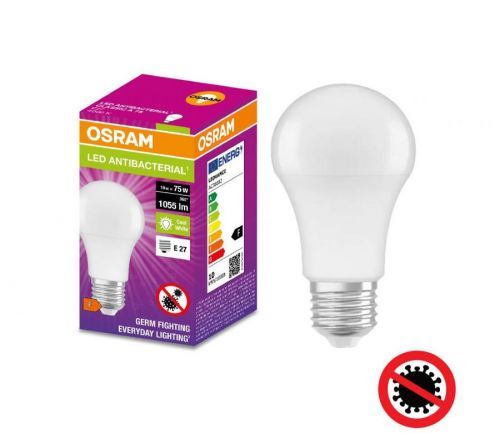 Osram LED Antibakteriální žárovka A75 E27/10W/230V 4000K