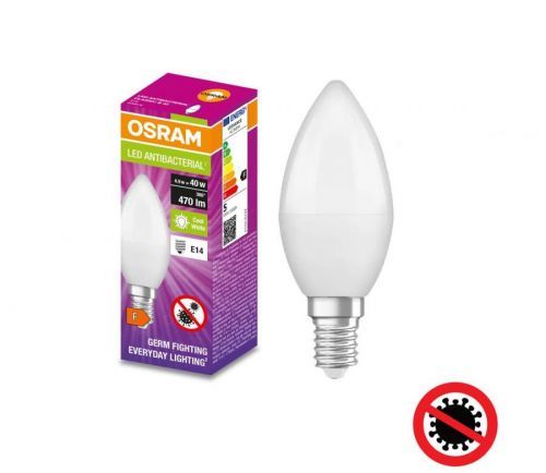 Osram LED Antibakteriální žárovka B40 E14/4,9W/230V 4000K