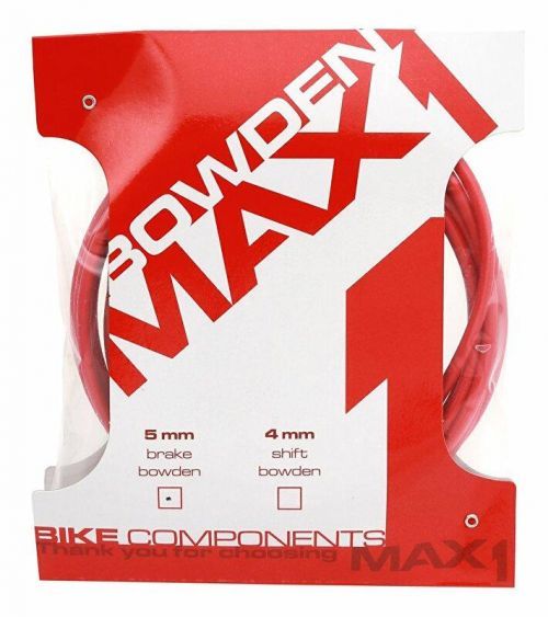 Bowden Max1 5mm - balení 3m, červený