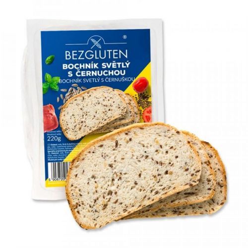 BEZGLUTEN Chléb bílý s černuchou 220 g