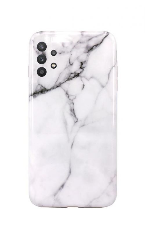 Kryt TopQ Samsung A32 5G silikon Mramor bílý 57888