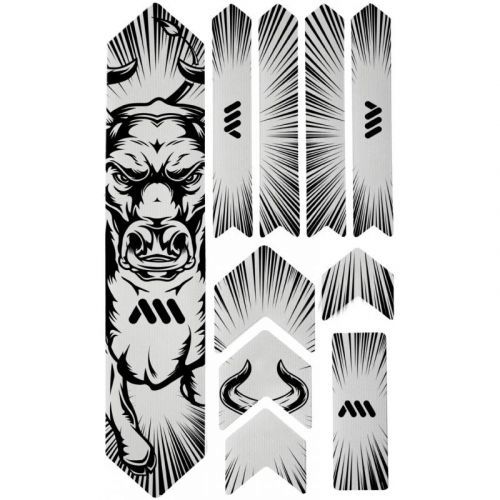 Nálepky AMS Honeycomb Frame Guard Extra - ochranné na rám, býk černá