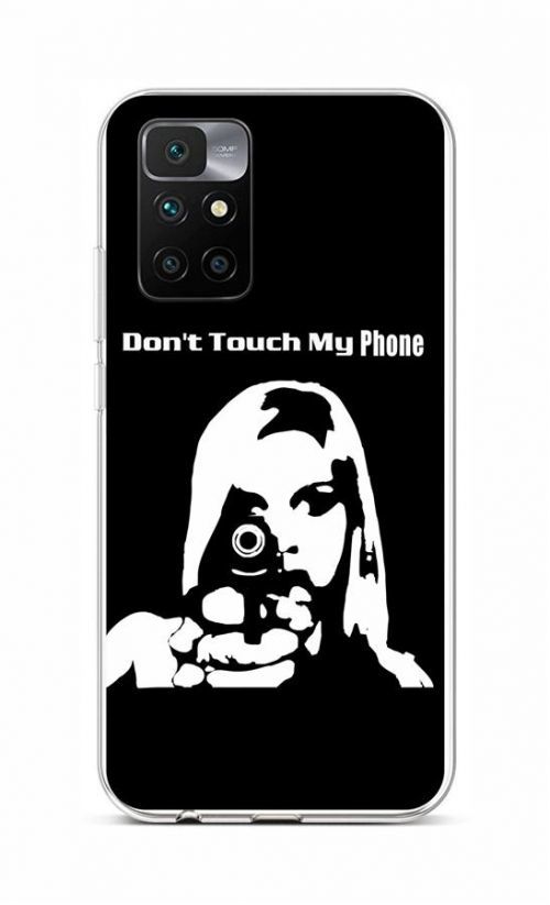 Kryt TopQ Xiaomi Redmi 10 silikon Don't Touch Gun 66517