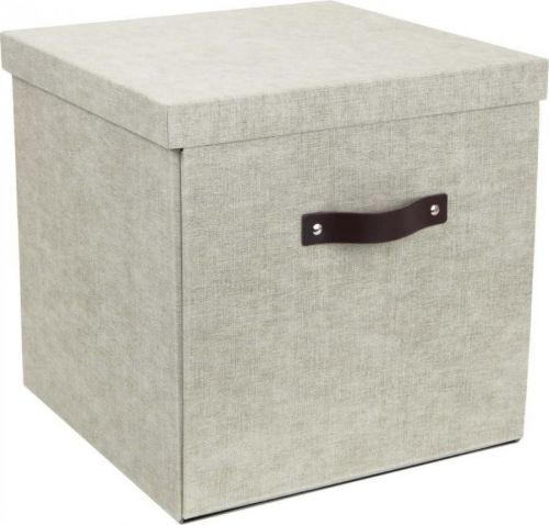 Béžová úložná krabice Bigso Box of Sweden Logan
