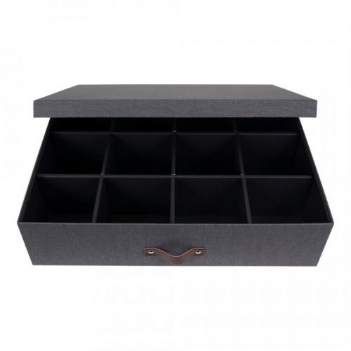 Černá krabice s přihrádkami Bigso Box of Sweden Jakob