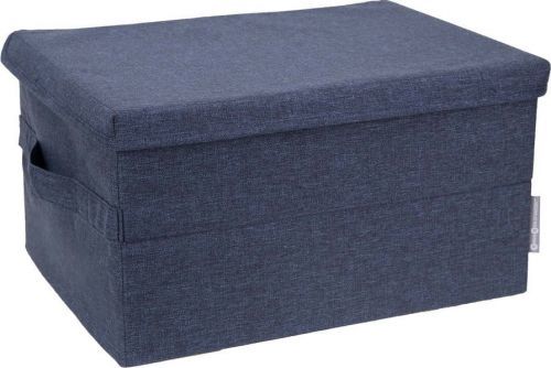 Modrý úložný box Bigso Box of Sweden Wanda, 30 x 20 cm