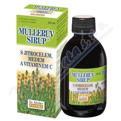 Müllerův sirup s jitrocelem medem a vitaminem C 245ml