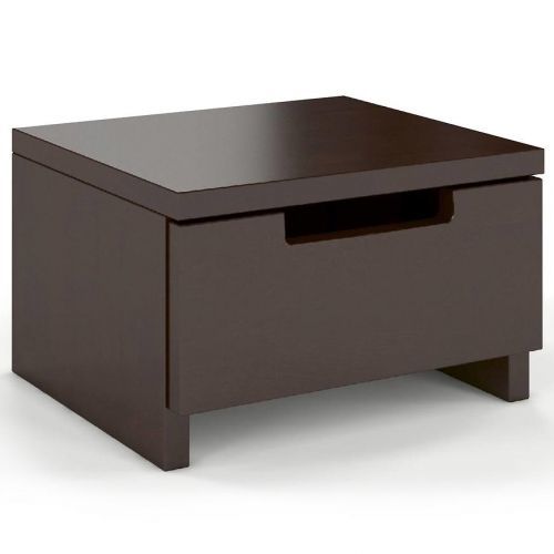 Bukový noční stolek Skandica Spectrum krátký Bílý