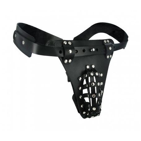 Pás cudnosti STRICT Safety Net Male Chastity Belt with Anal Plug Harness Strict