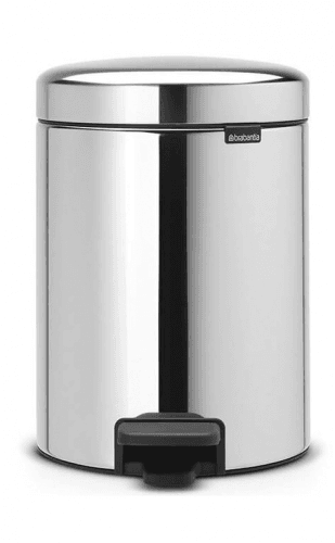 Pedálový odpadkový koš Newlcon Brabantia lesklý ocelový 5 l
