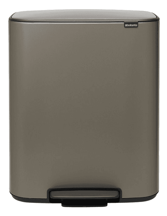 Pedálový odpadkový koš Bo Brabantia platinový 60 l
