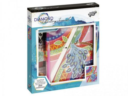 Totum Diamantové malování - Deník s pávem