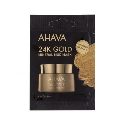 AHAVA 24K Gold Anti-Yellowing 6 ml minerální vyhlazující pleťová maska pro ženy
