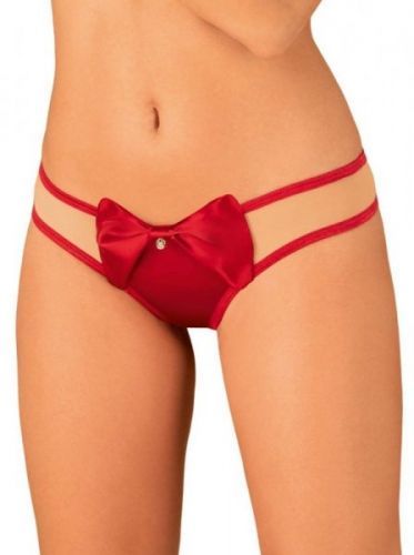 Obsessive Rubinesa Tanga S/M červená