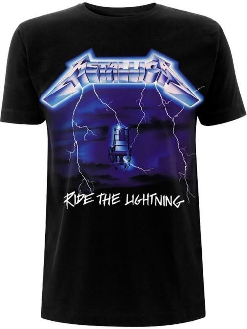 Metallica Unisex Tee Ride The Lightning Tracks (Back Print) S