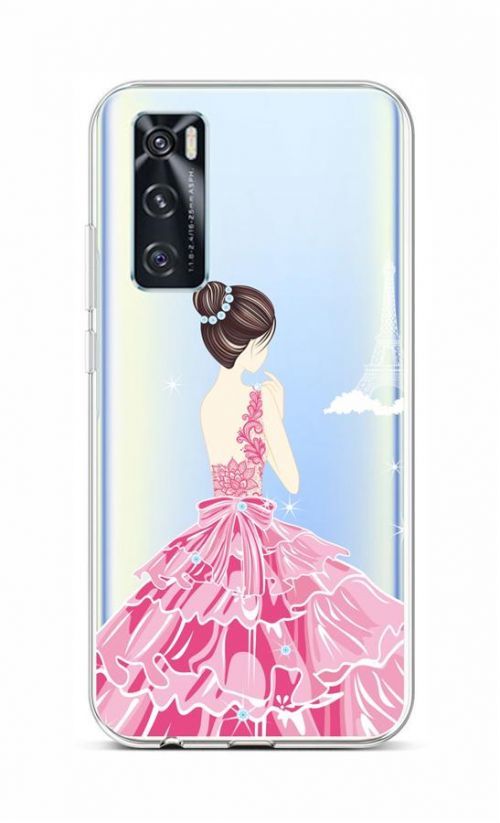 Kryt TopQ Vivo Y70 silikon Pink Princess 67185