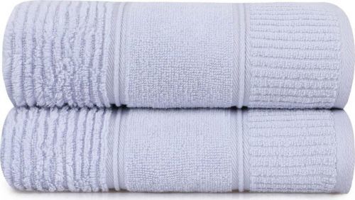 Sada 2 světle modrých bavlněných ručníků Hobby Daniela, 50 x 90 cm