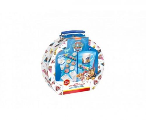 Kreativní kufřík 2v1 Paw Patrol/Tlapková patrola v kartonovém kufříku 21x20x9cm